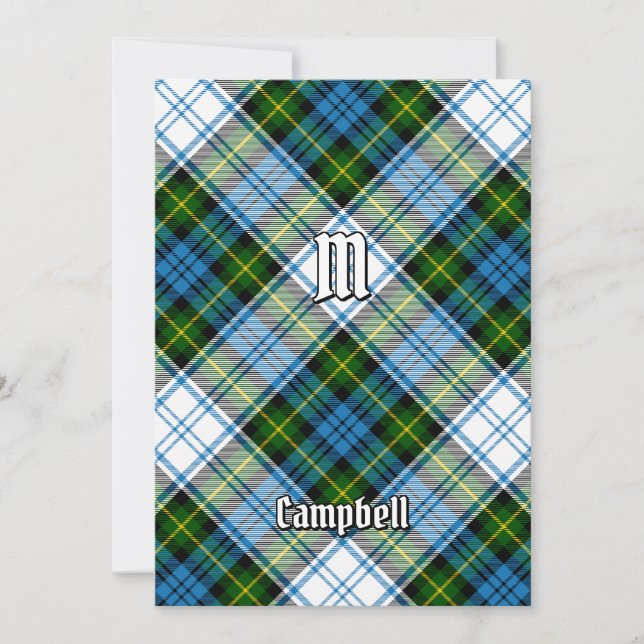 Campbell Dress Tartan Inbjudningar (Framsida)