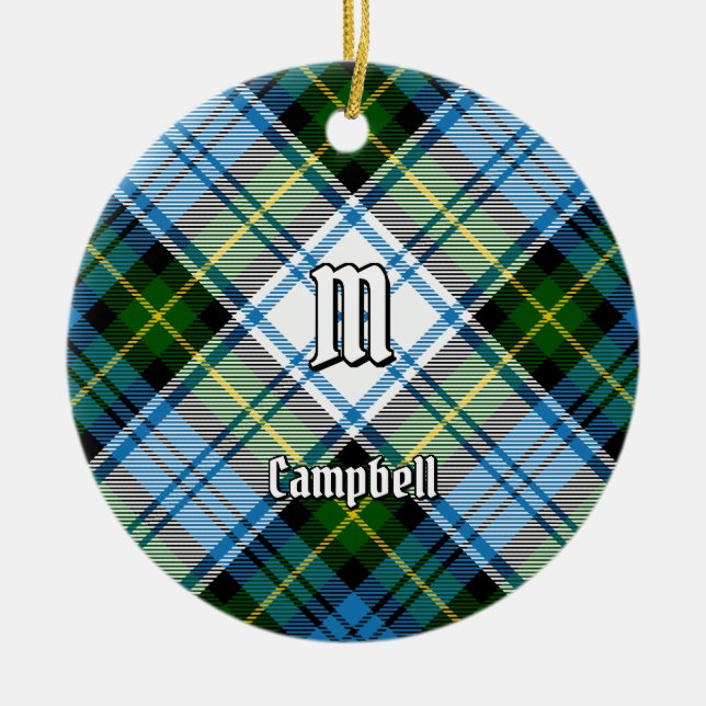 Campbell Dress Tartan Julgransprydnad Keramik (Framsidan)