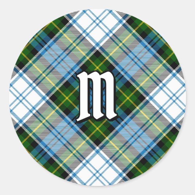 Campbell Dress Tartan Runt Klistermärke (Framsida)