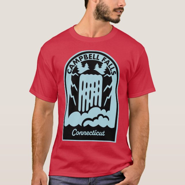 Campbell Falls Connecticut T Shirt (Framsida)