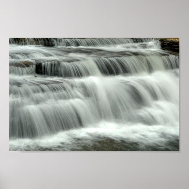 Campbell Falls, Väster Virginia Poster (Framsidan)
