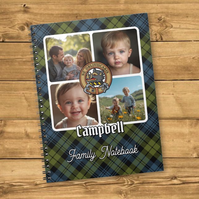 Campbell Familj Foto Collage Anteckningsbok (Skapare uppladdad)