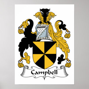 Campbell familjvapensköld poster