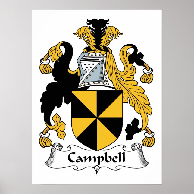 Campbell Family Crest Poster (Framsidan)