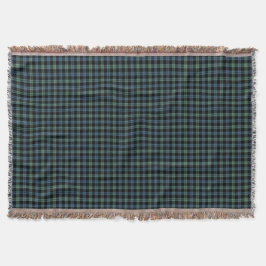 Campbell Klan Ancient Light Blue och Grönt Tartan Mysfilt