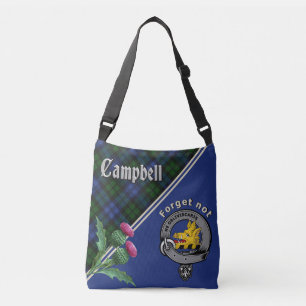 Campbell Klan Badge och Tartan Axelväska