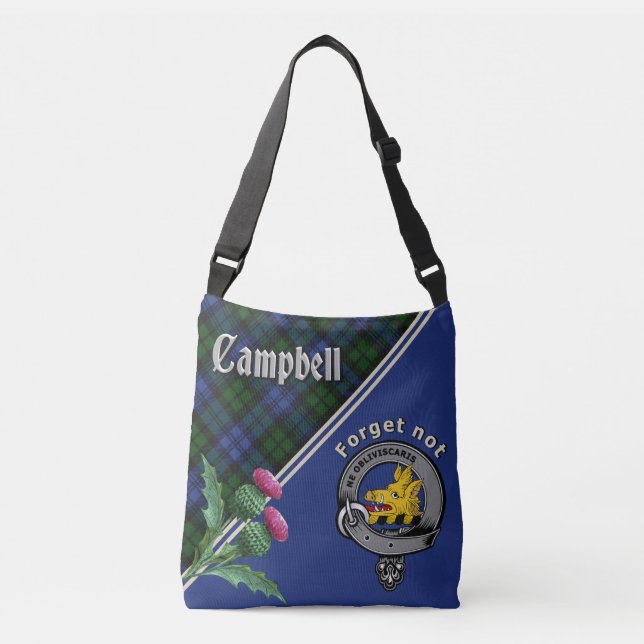 Campbell Klan Badge & Tartan Axelväska (Framsida)
