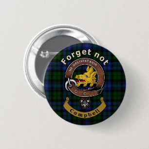 Campbell Klan Badge & Tartan Knapp