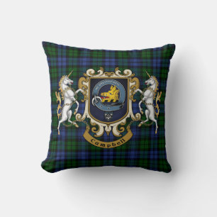 Campbell Klan Badge & Tartan Kudde