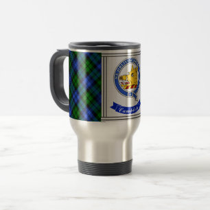 Campbell Klan Badge & Tartan Personlig Resemugg