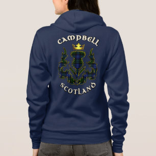 Campbell Klan Badge & Tartan w/Motto T Shirt