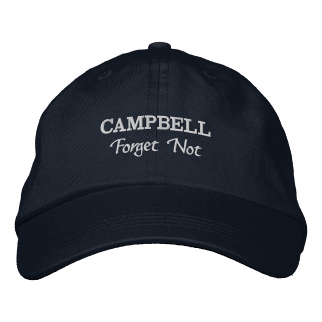 Campbell Klan Motto Embroized Hat Broderad Keps (Framsida)