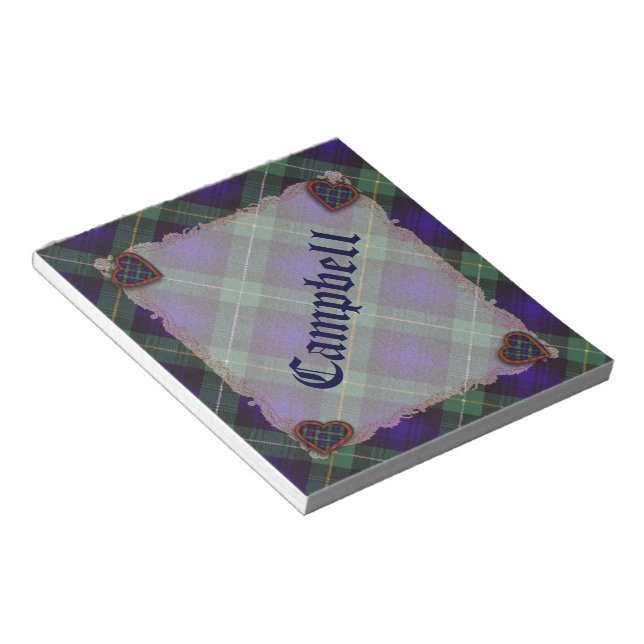Campbell of Argyll Scottish klan tartan - Play Anteckningsblock (Vinklad)