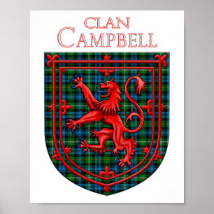 Campbell of Argyll Tartan Scottish Play Poster