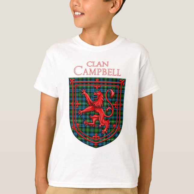 Campbell of Argyll Tartan Scottish Play T Shirt (Framsida)