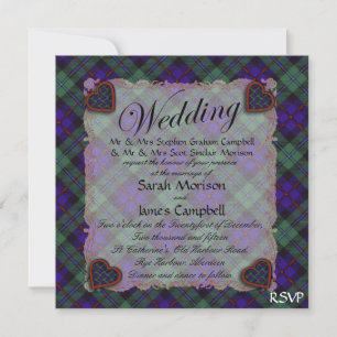 Campbell of Cawdor Scottish klan tartan - Play Inbjudningar