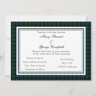 Campbell Scottish bröllop-inbjudan Inbjudningar