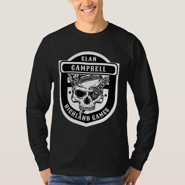 Campbell Scottish Clan Games T Shirt (Framsida)