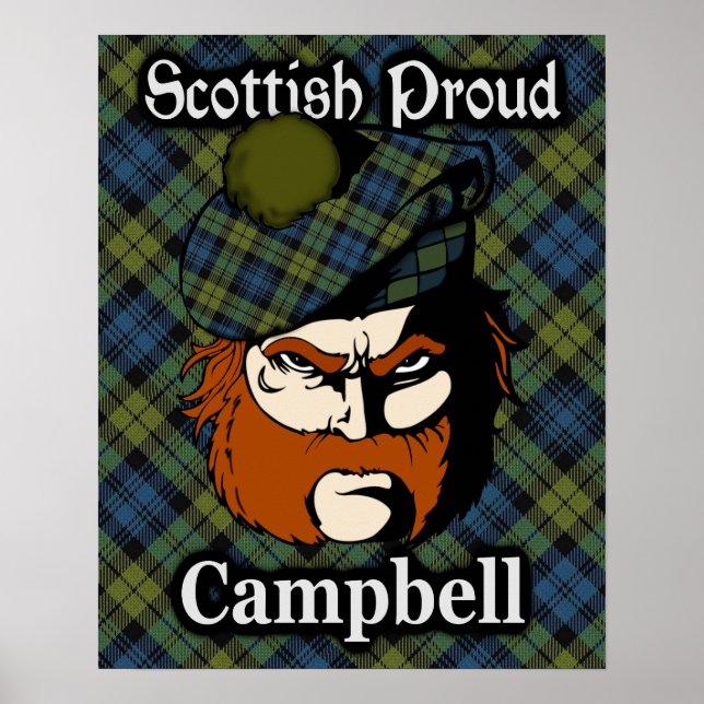 Campbell Scottish Tartan Poster (Framsidan)