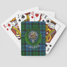 Campbell skotsk klan tartan och vapensköld