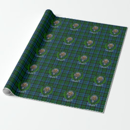 Campbell skotska klanens tartan och vapen presentpapper