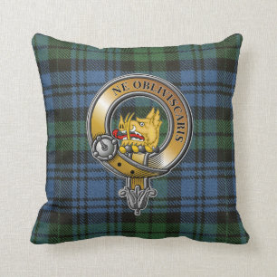 Campbell Tartan & Badge Kudde