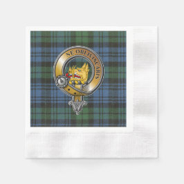 Campbell Tartan & Badge Pappersservett