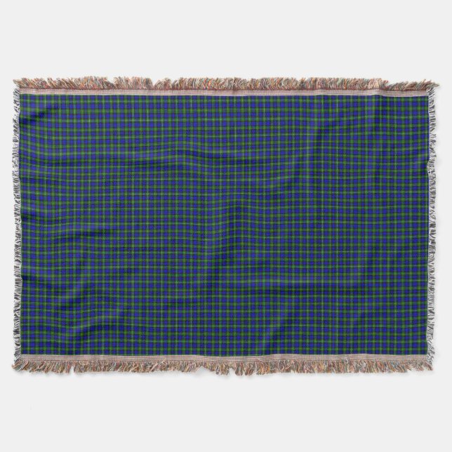 Campbell tartan Blue grönt plaid Mysfilt (Framsidan)