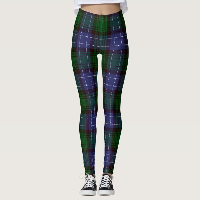 Campbell Tartan Grönt Play Leggings (Framsida)