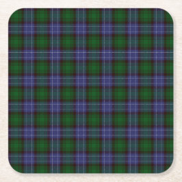 Campbell Tartan Grönt Play Underlägg Papper Kvadrat