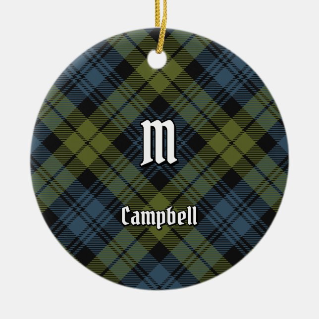 Campbell Tartan Julgransprydnad Keramik (Framsidan)