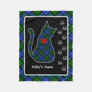 Campbell Tartan Kattunge Personlig Fleecefilt