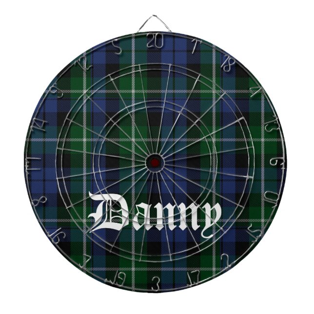 Campbell Tartan Play Anpassningsbar Dart Board Darttavla (Framsidan)