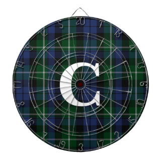 Campbell Tartan Play Monogrammed Darttavla