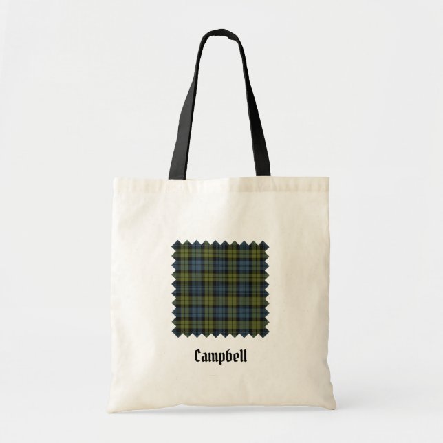 Campbell Tartan Tote Bag Tygkasse (Framsidan)