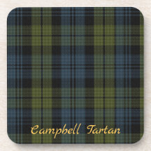 Campbell Tartan Underlägg Bröllop Gift set av 6
