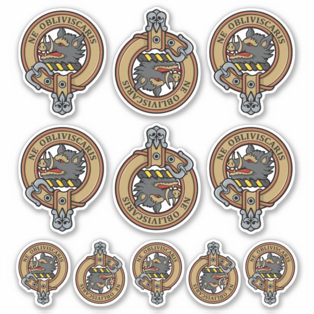 Campbell Vapensköld Klistermärken (Framsida)