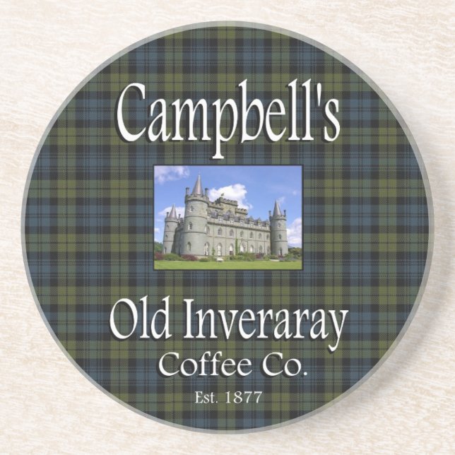 Campbells gamle Inveraray Coffee Co. Underlägg Sandsten (Framsidan)