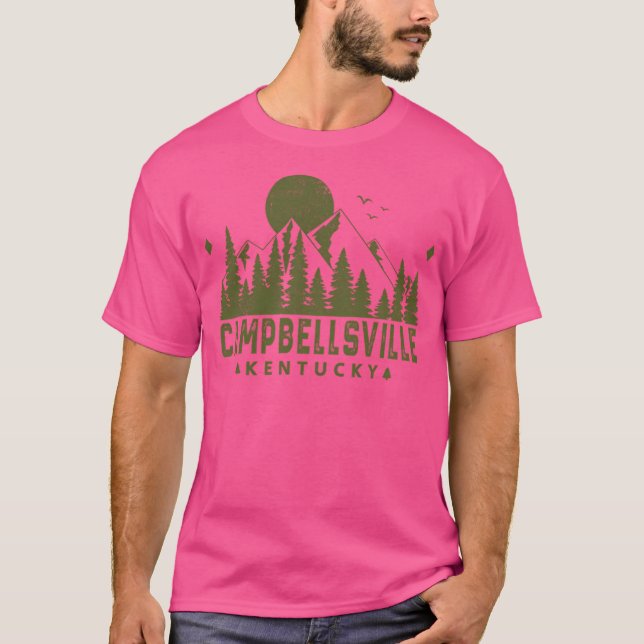 Campbellsville Kentucky Mountain Souvenir Active T Shirt (Framsida)