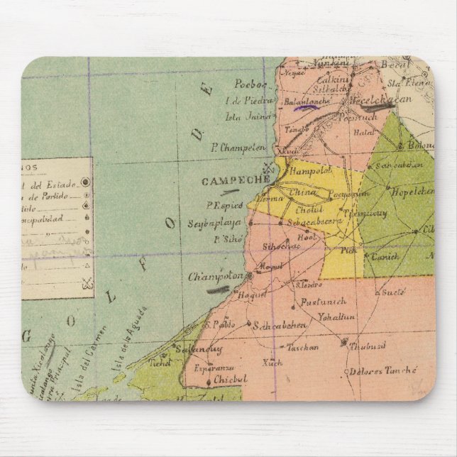 Campeche, Mexiko Musmatta (Framsidan)