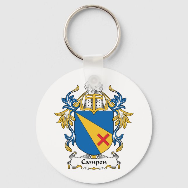 Campen Family Crest Nyckelring (Framsida)