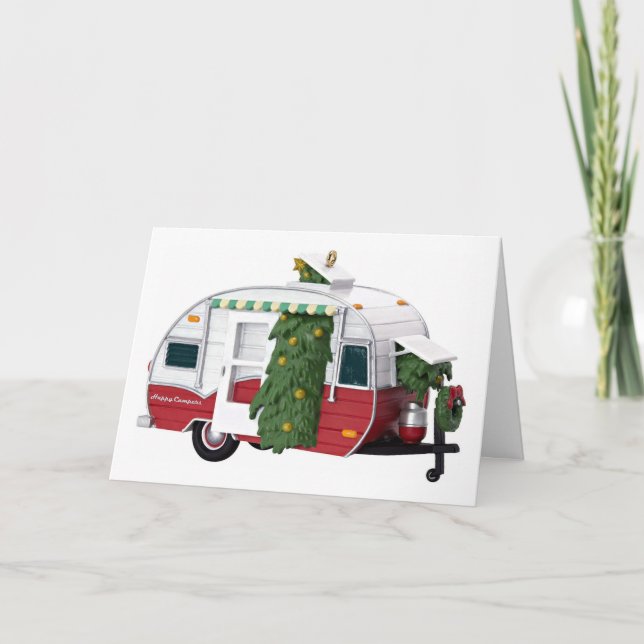 *CAMPER* ÄR REDOT OCH DET ÄR VI FÖR CHRISTMAS KORT (Framsida)