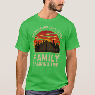 Camper Camp Familj Campingresa 2024 Matchande vint T Shirt