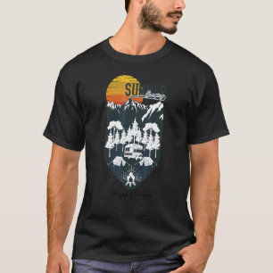 Camper Camping Manar Women Retro 70 s 90-tal T Shirt