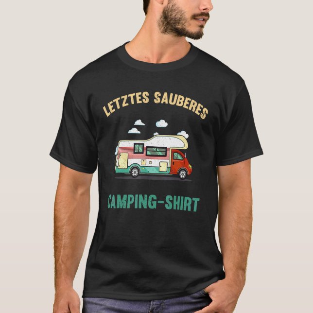 Camper Caravan Camping Caravan T Shirt (Framsida)