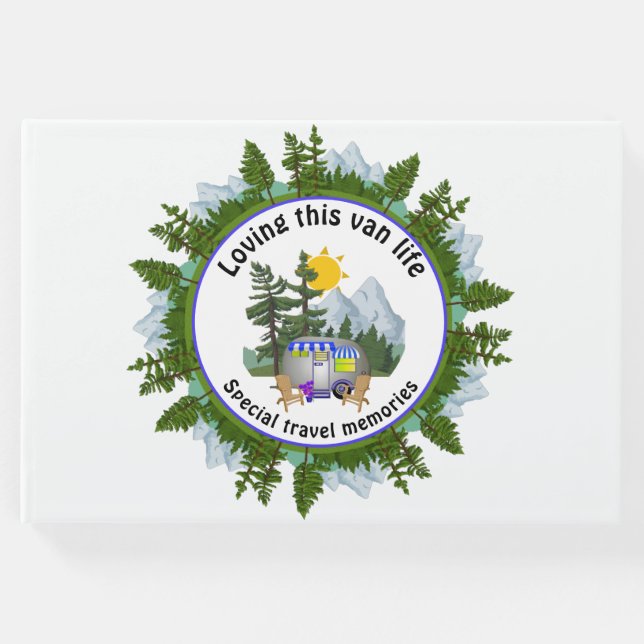 Camper CARAVAN Travels Anpassningsbar Photo Gästböcker (Framsida)