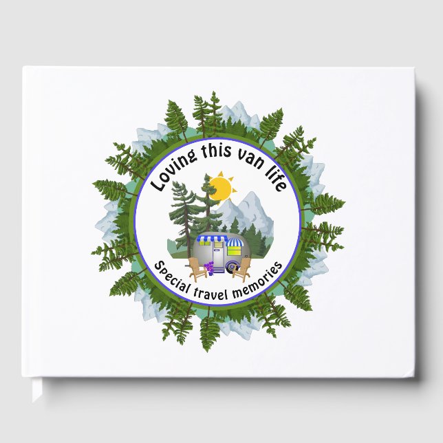 Camper CARAVAN Travels Anpassningsbar Photo Gästböcker (Framsida)