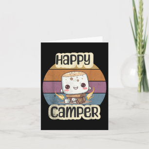 Camper Cute Girls Kids Camp Camp i lycklig Kort