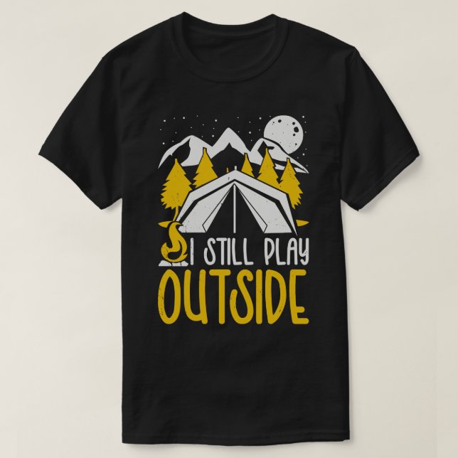 Camper Explore Forest Wilderness utomhus Camping T Shirt (Design framsida)