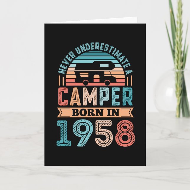 Camper, född 1958, 70:e födelsedagskampanj kort (Framsida)